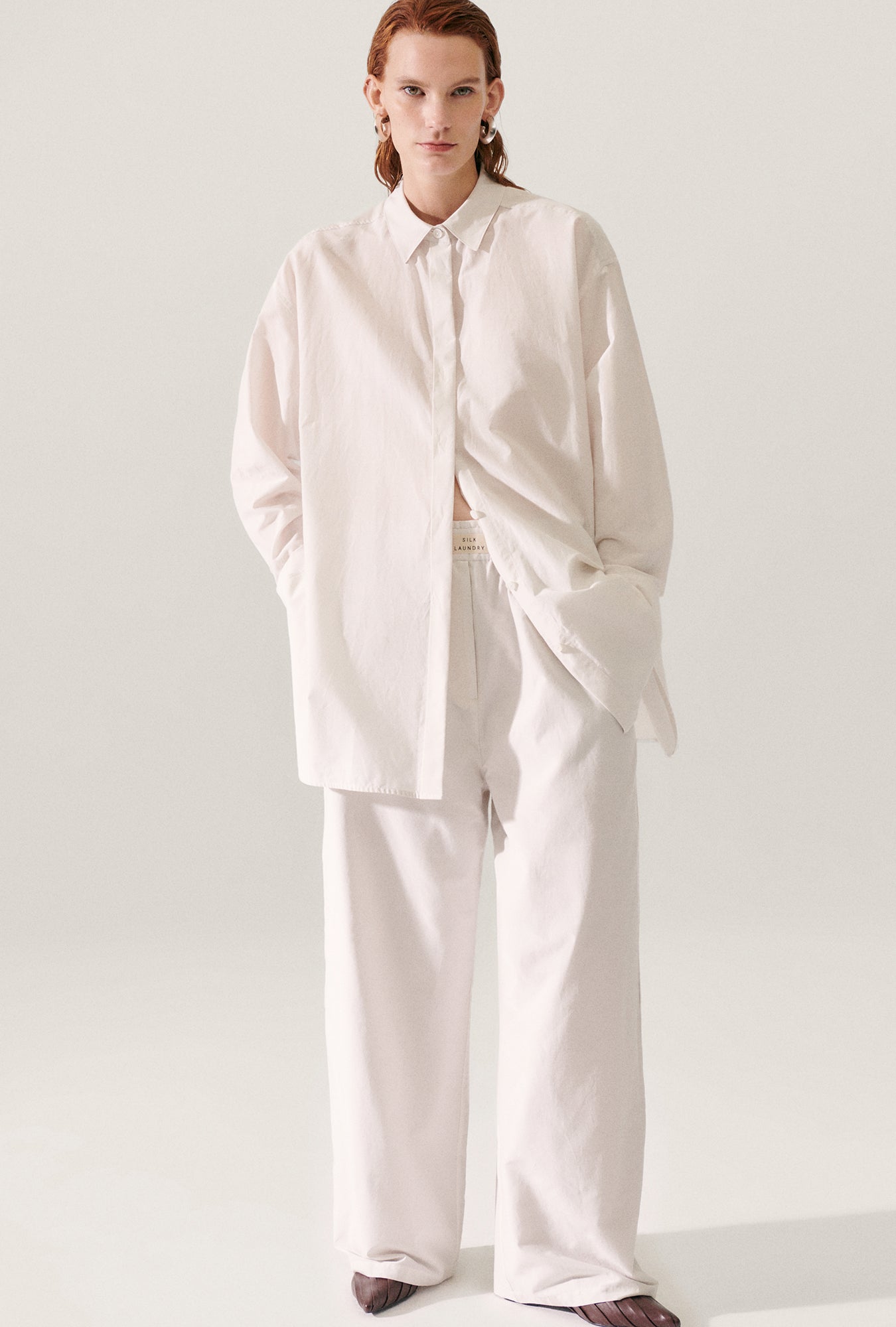 CHEMISE DU MATIN EN COTON ET SOIE DUST