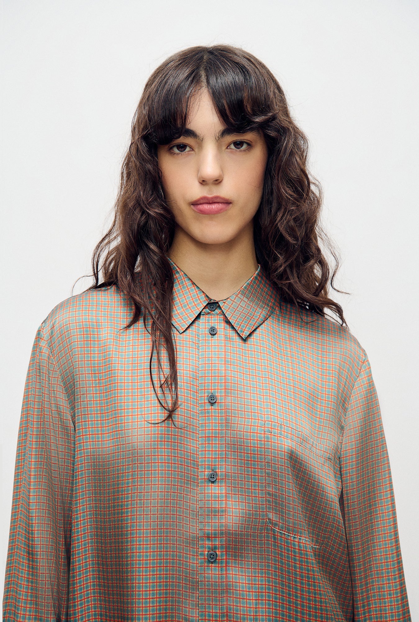 Chemise Boyfriend Micro Carreaux