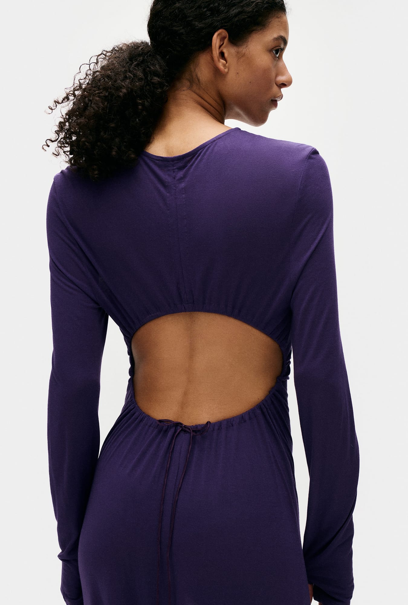 Jersey Modal Cutaway Dress Nightshade