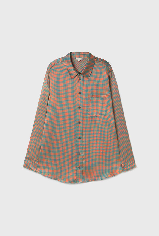 Boyfriend Shirt Micro Plaid
