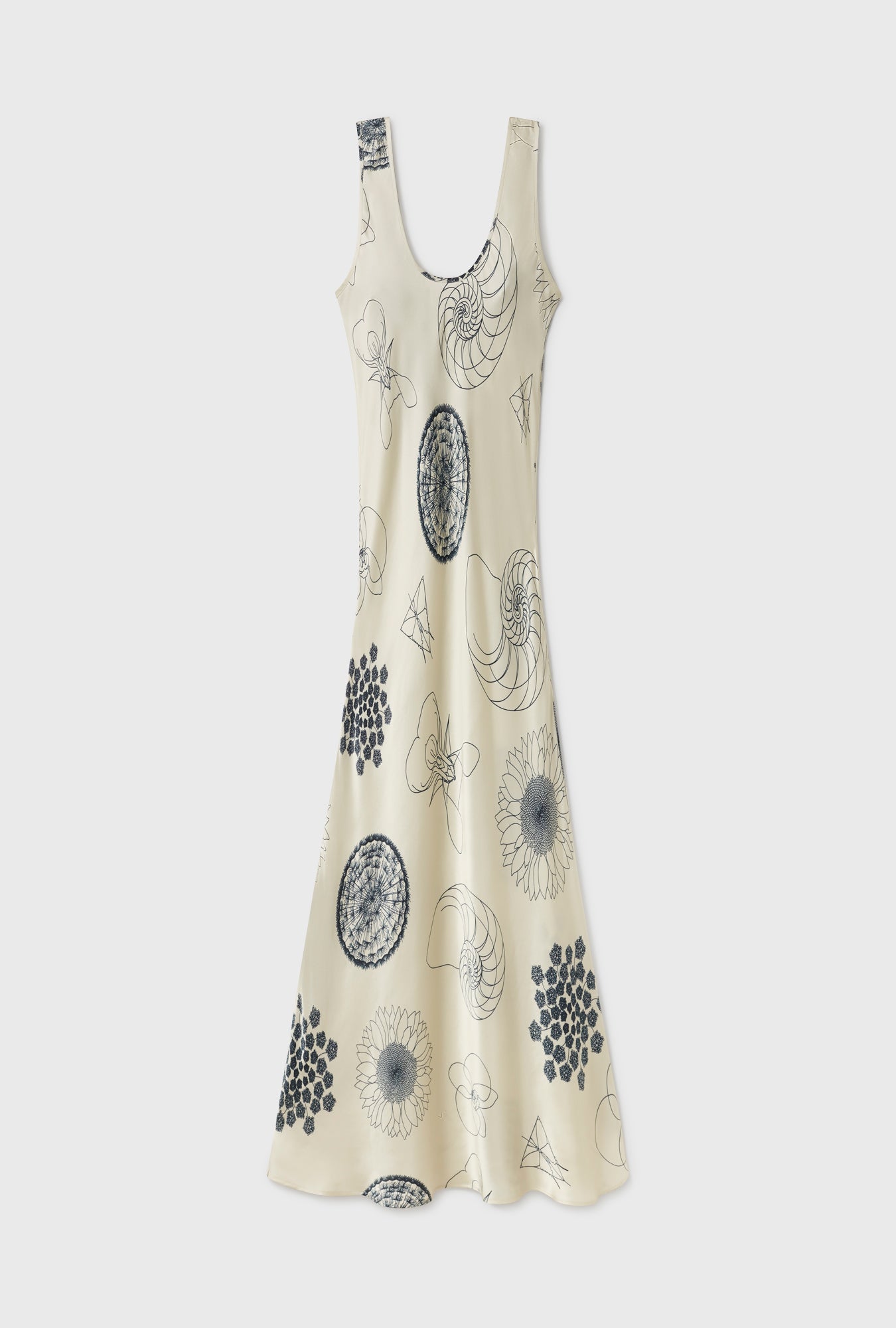 Robe Col Rond Fibonacci Blanc Cassé