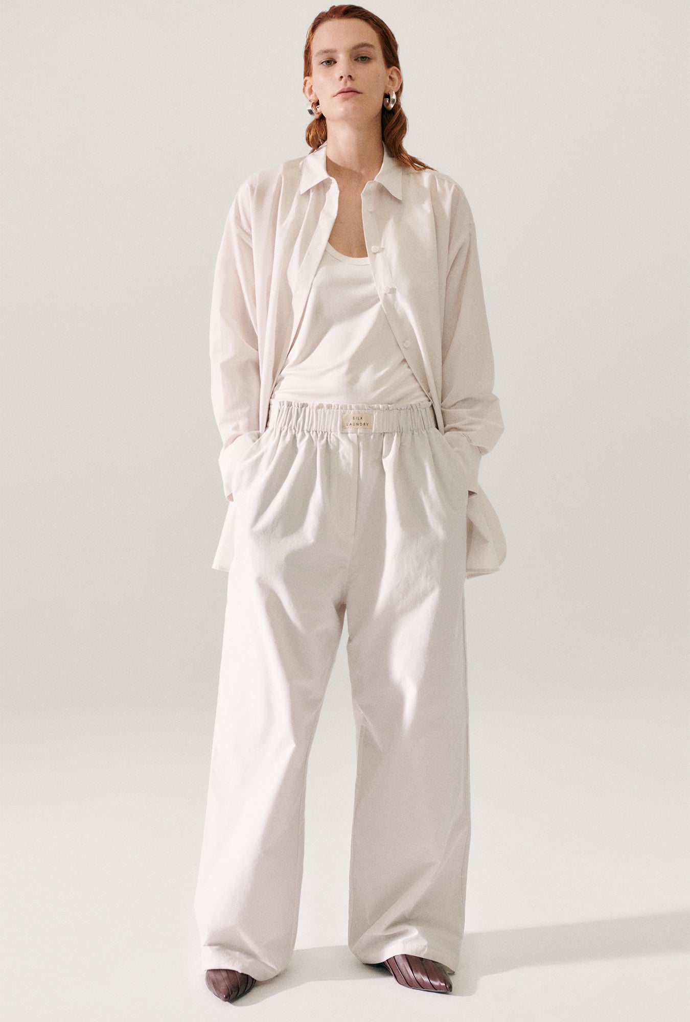 Cotton Silk Paper Bag Pants Dust