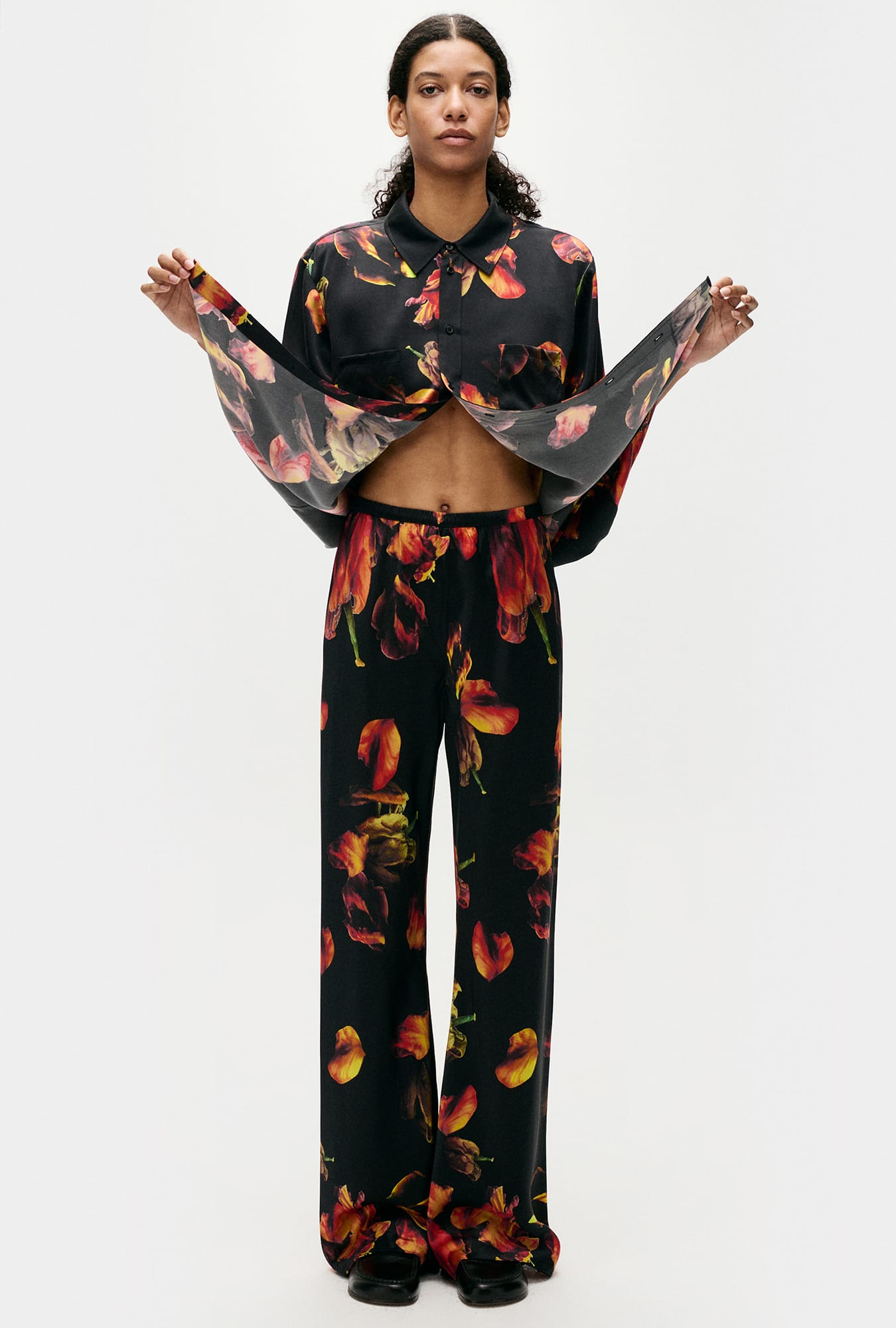 Bias Cut Pants Tulipa Black