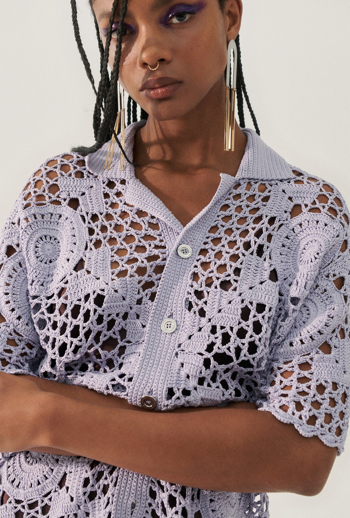 Chemise crochet Lavande Papi