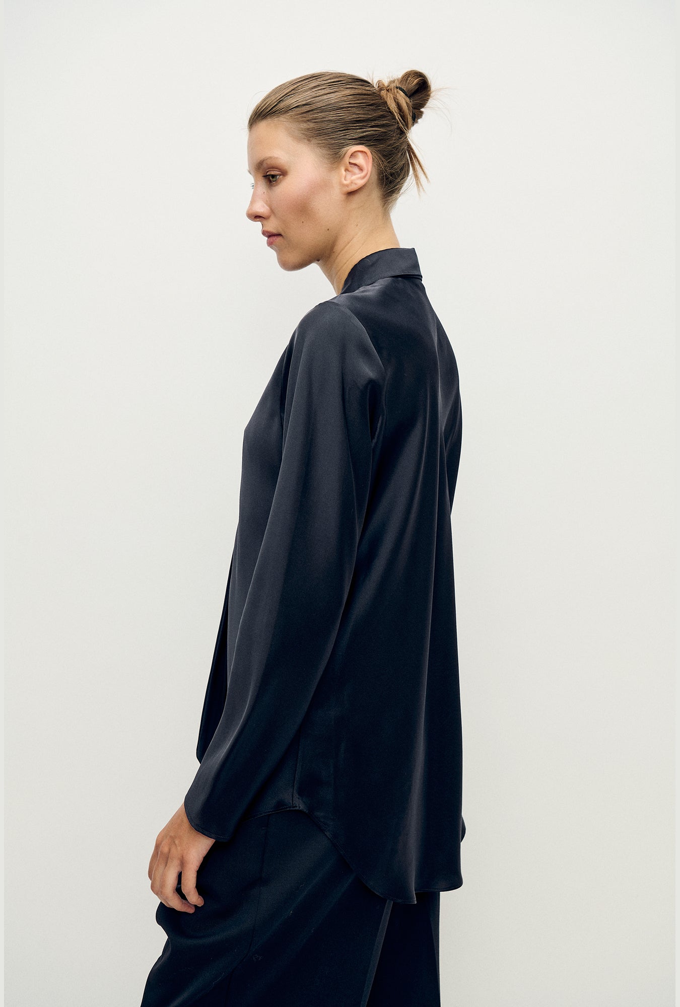 Chemise biais noir