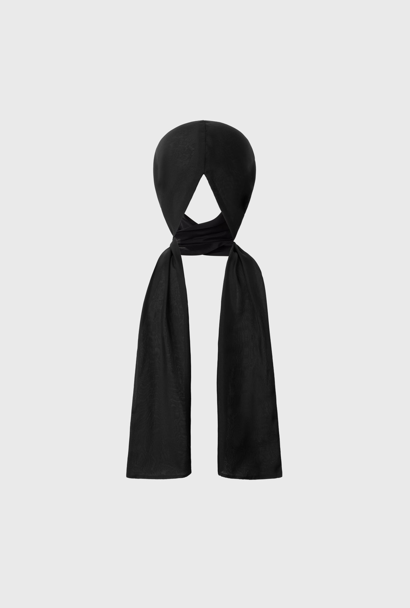 Foulard Hollywood en Mousseline Noir