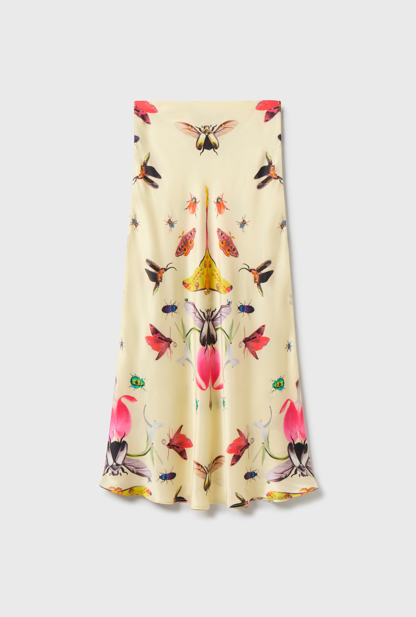Jupe longue coupe biais insectes