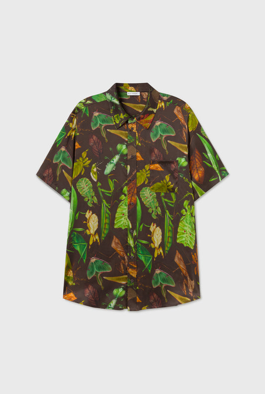 Short Sleeve Boyfriend Shirt Bug Camo
