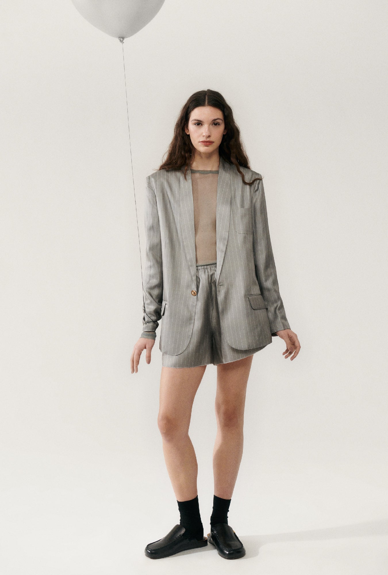 Blazer Miami sergé rayures craie Moon
