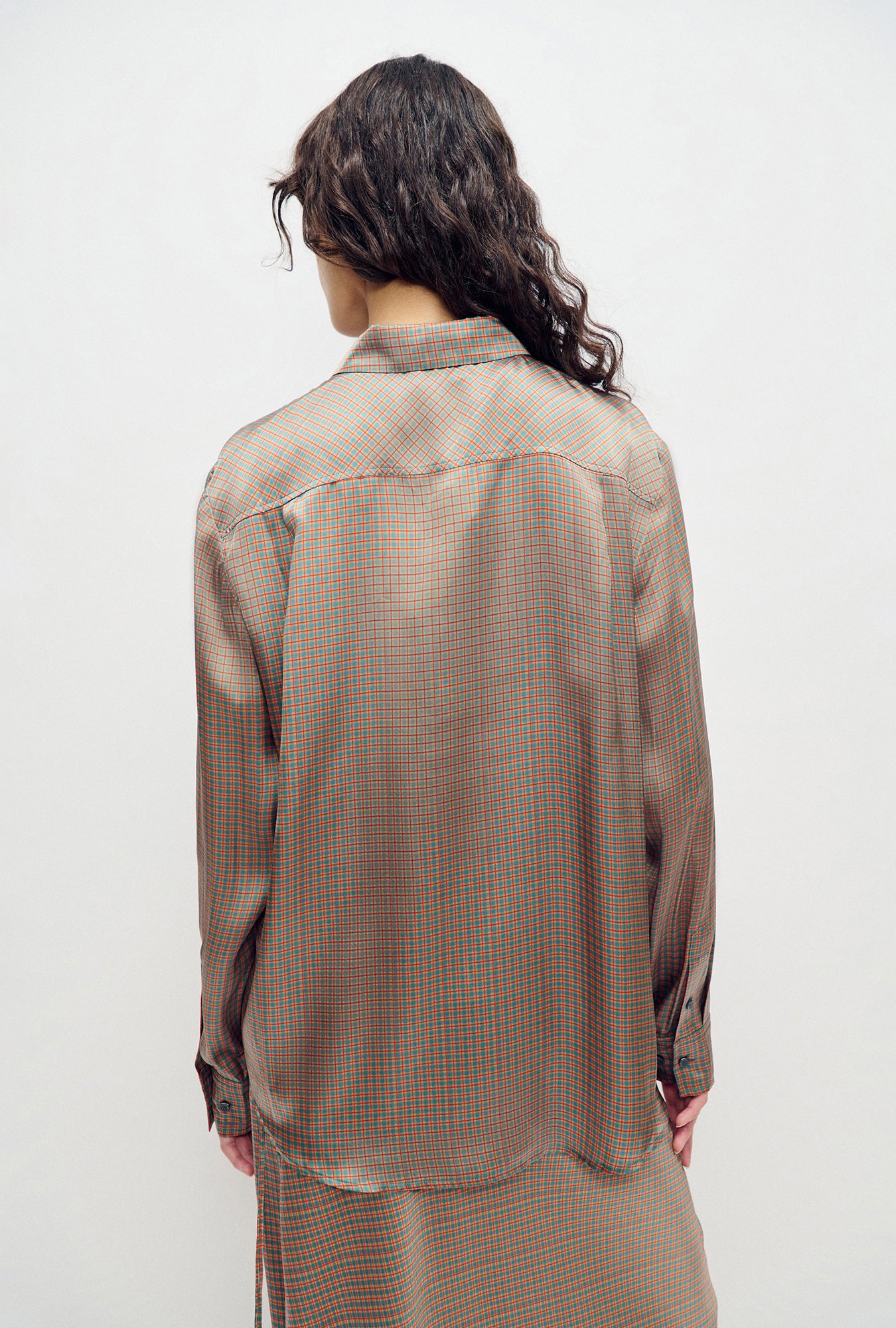 Chemise Boyfriend Micro Carreaux