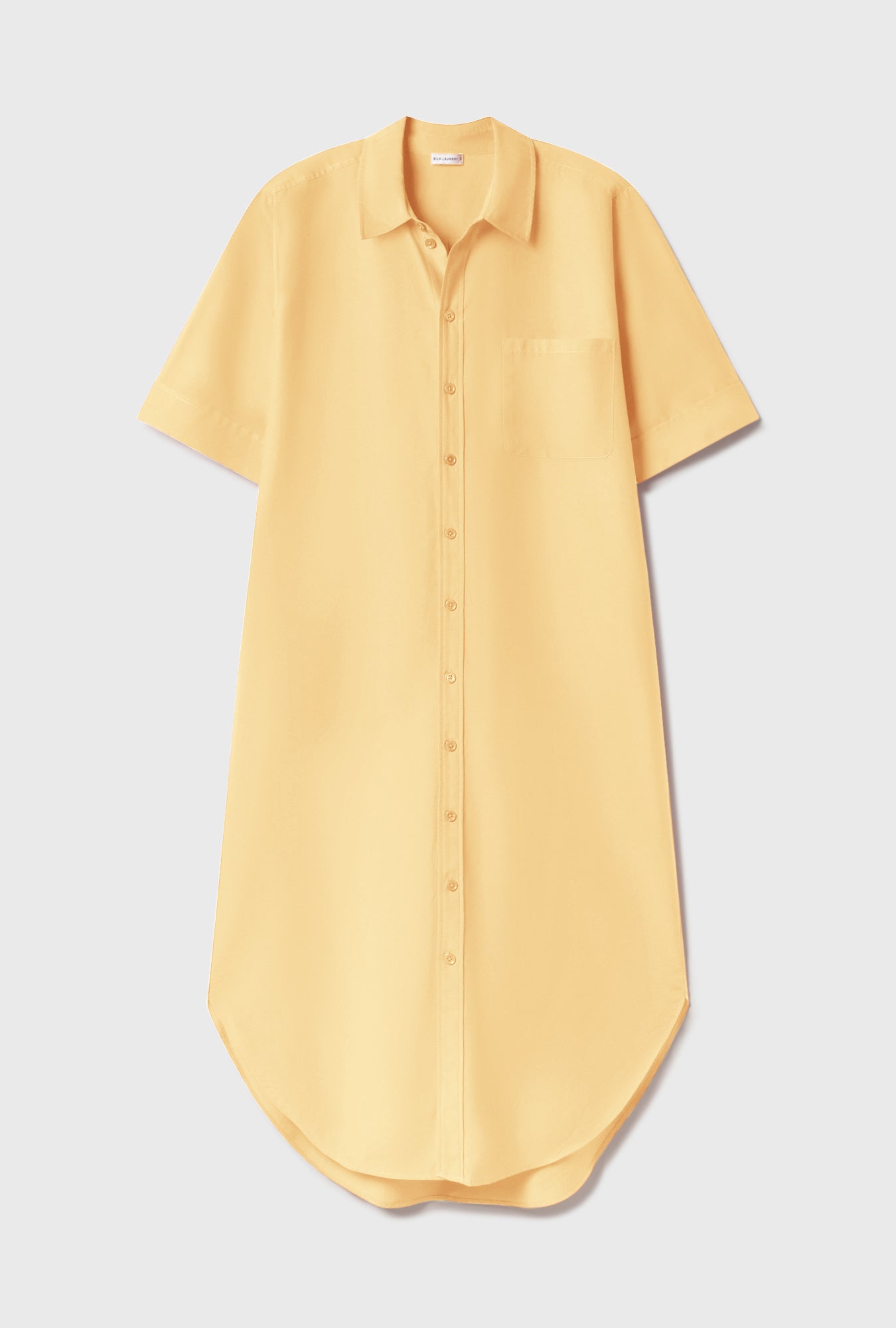 Short Sleeve Boyfriend Shirt Dress Margarita