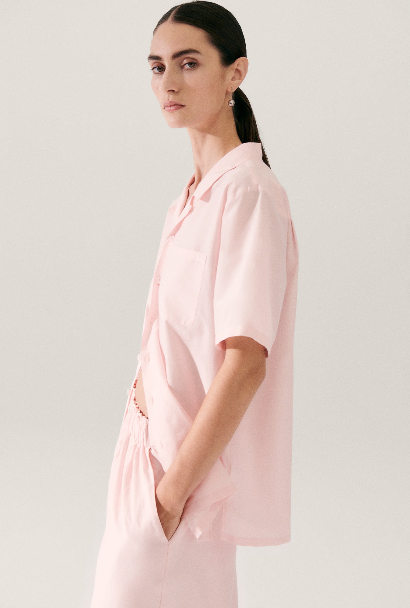 Chemise décontractée en coton et soie Hydrogène