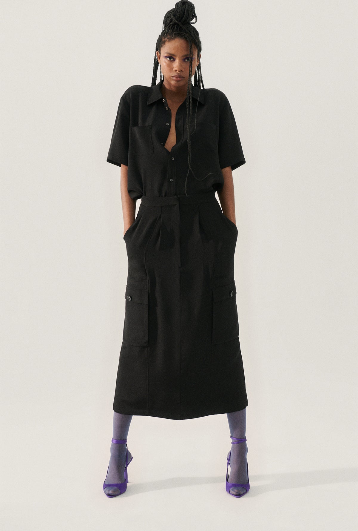 Jupe longue noire CDC