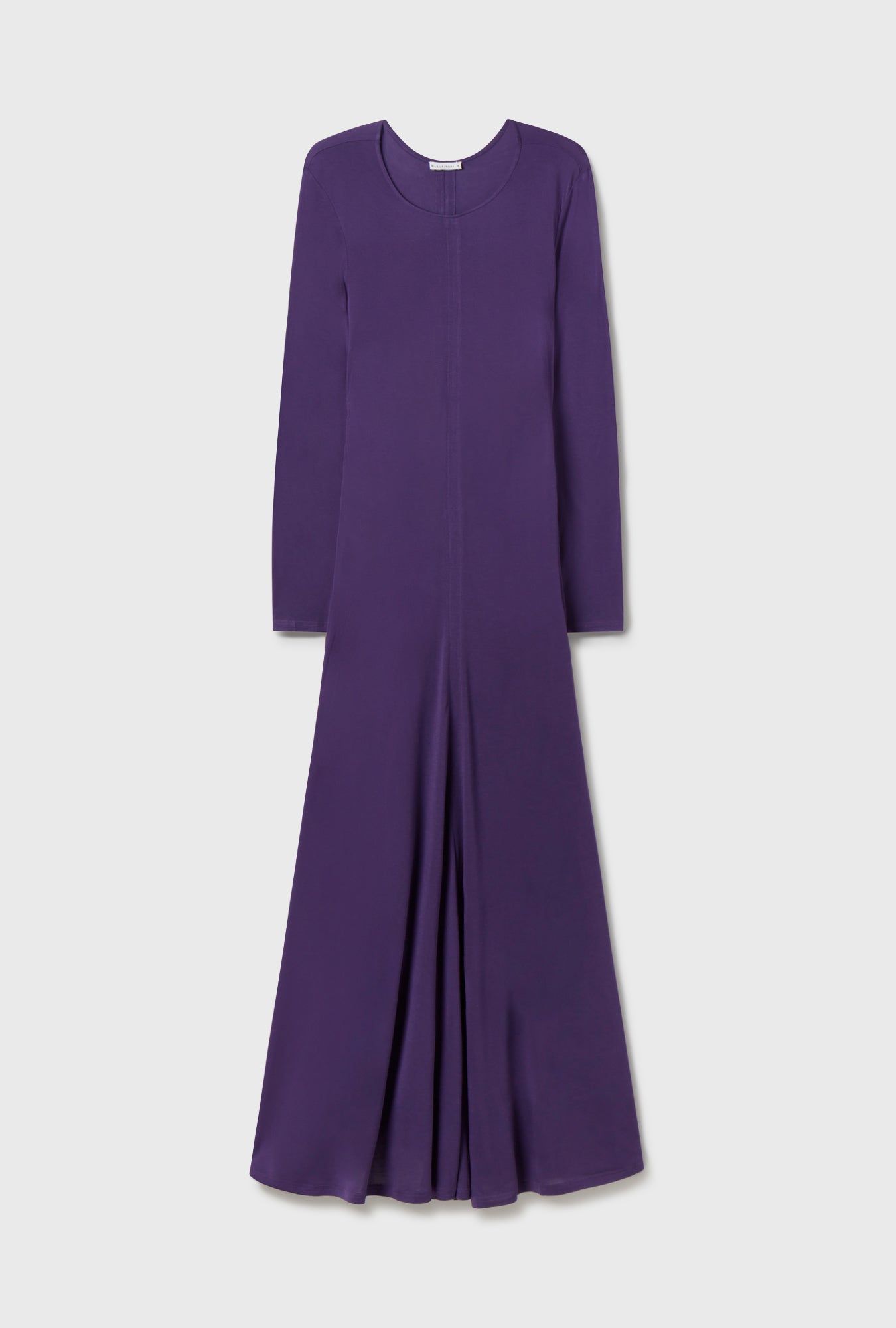 Robe cache-cœur en jersey modal couleur morelle
