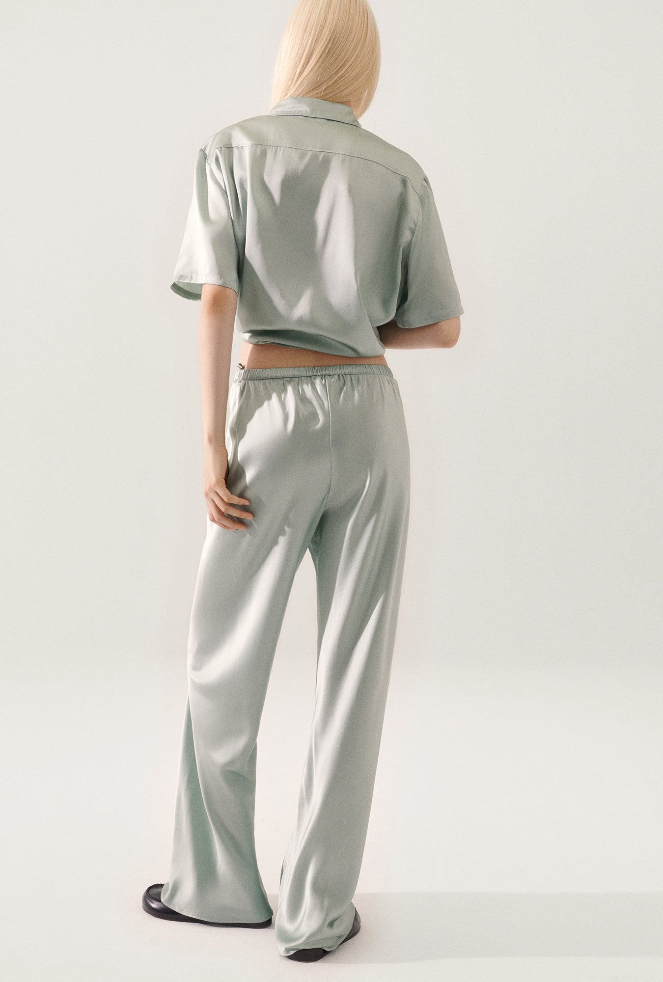 Pantalon coupe biais Albâtre