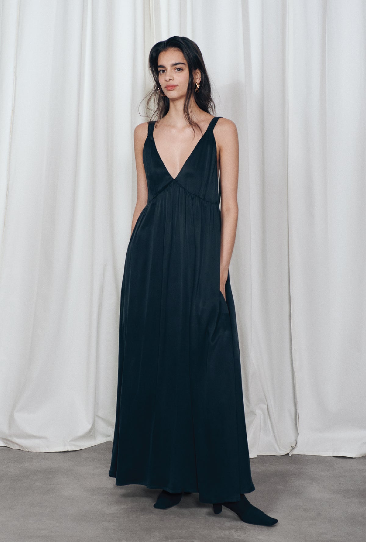 Robe trapèze noire