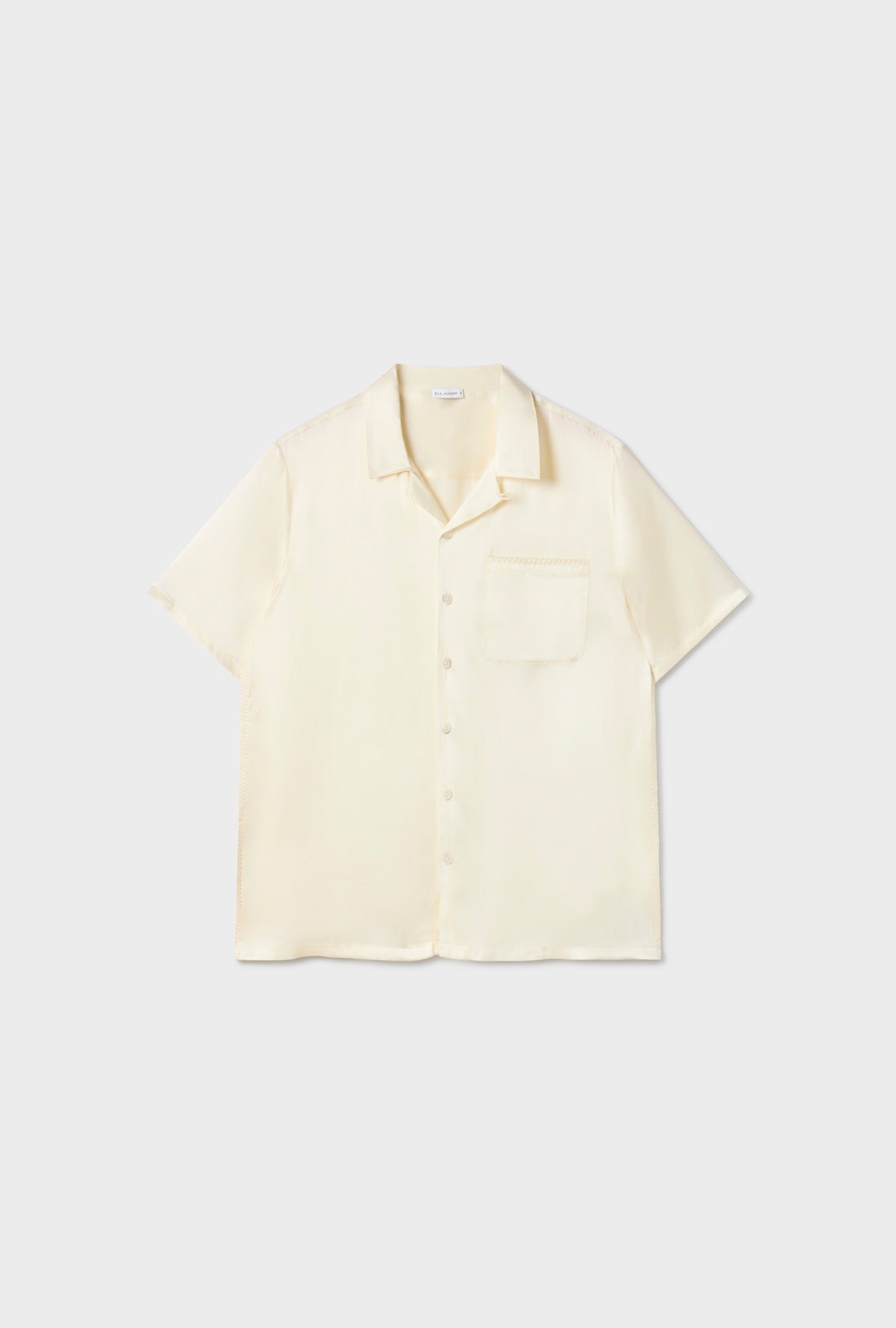 Chemise de camp point de feston blanc cassé