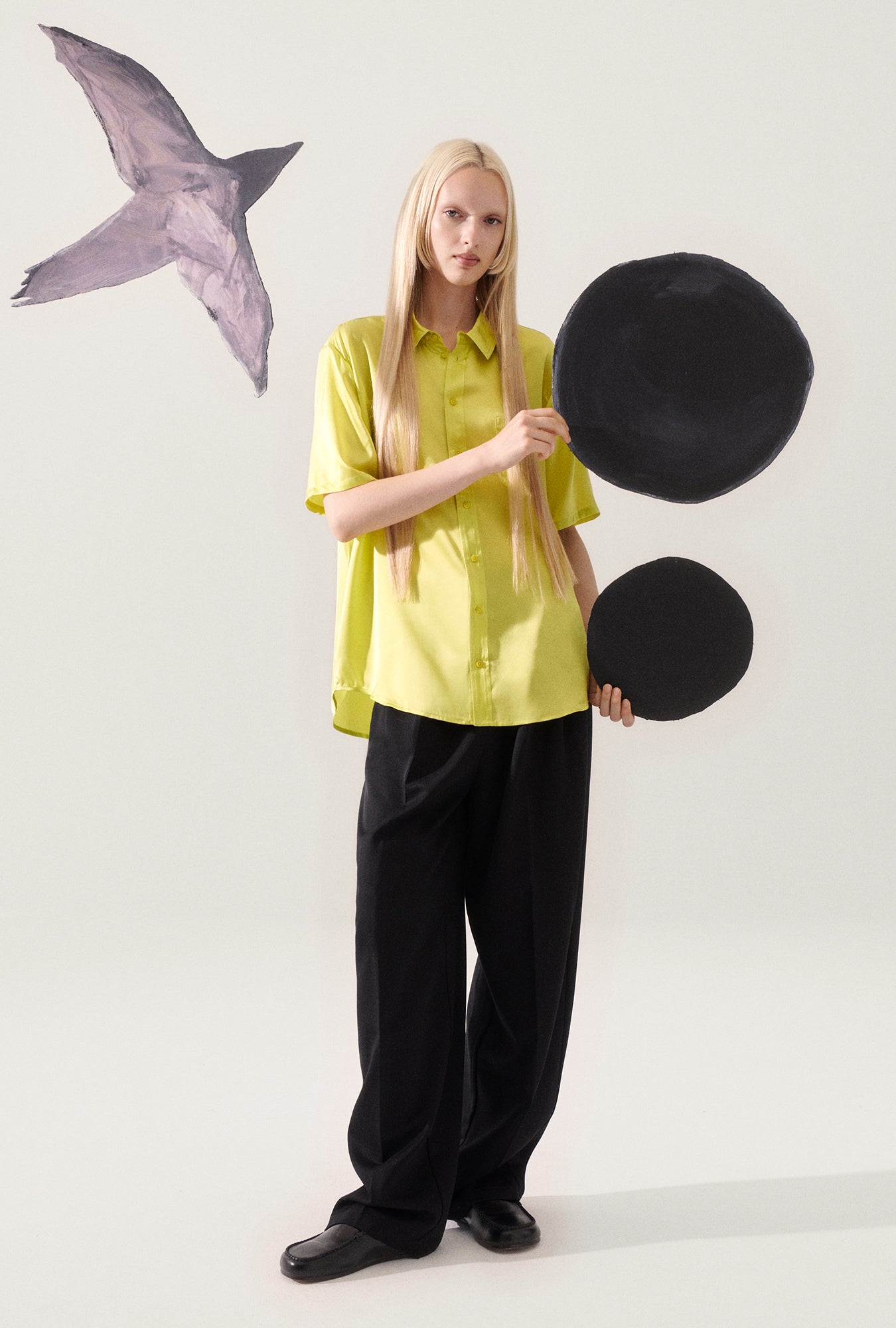 Short Sleeve Boyfriend Shirt Absinthe