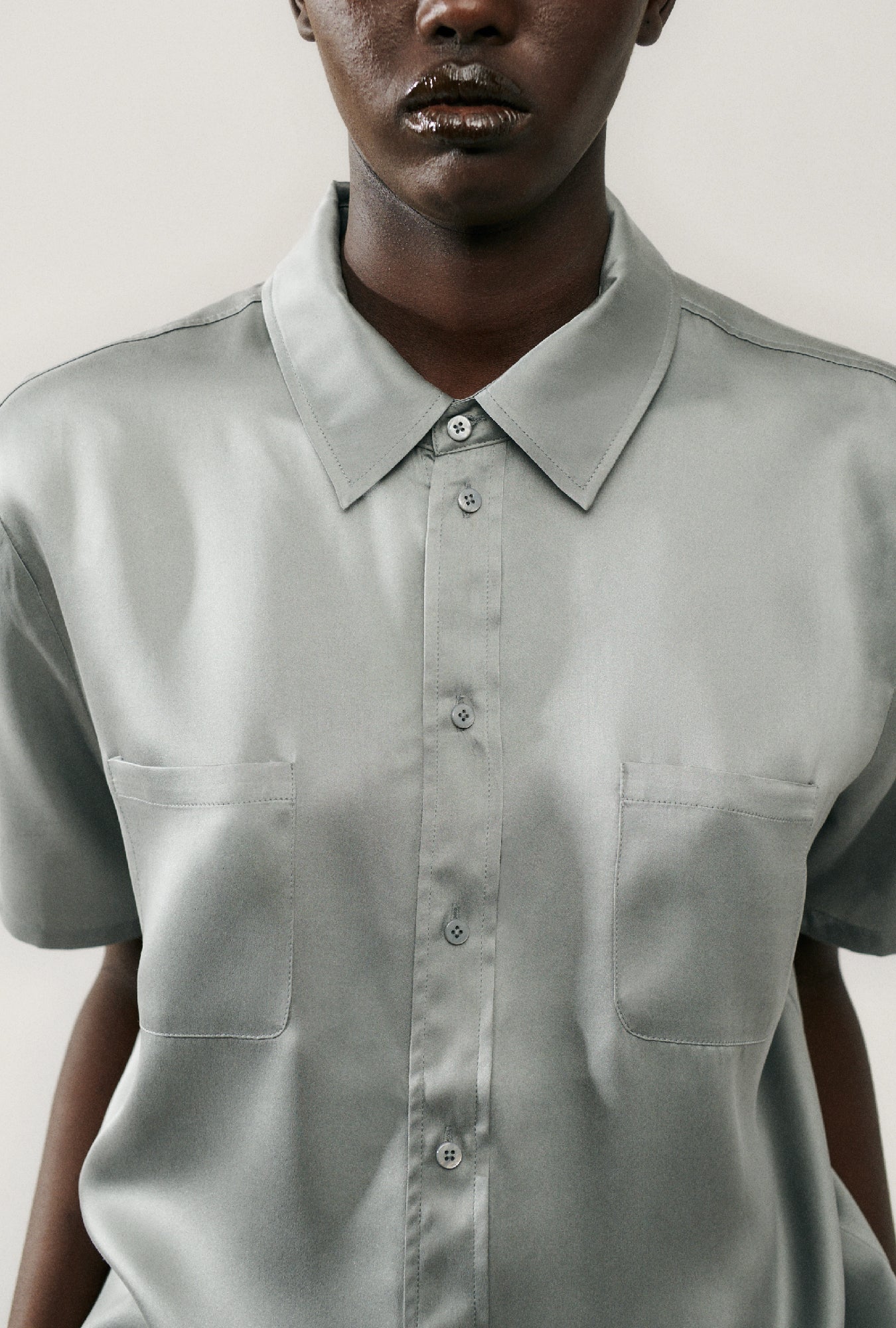 Chemise Boyfriend Manches Courtes Lune