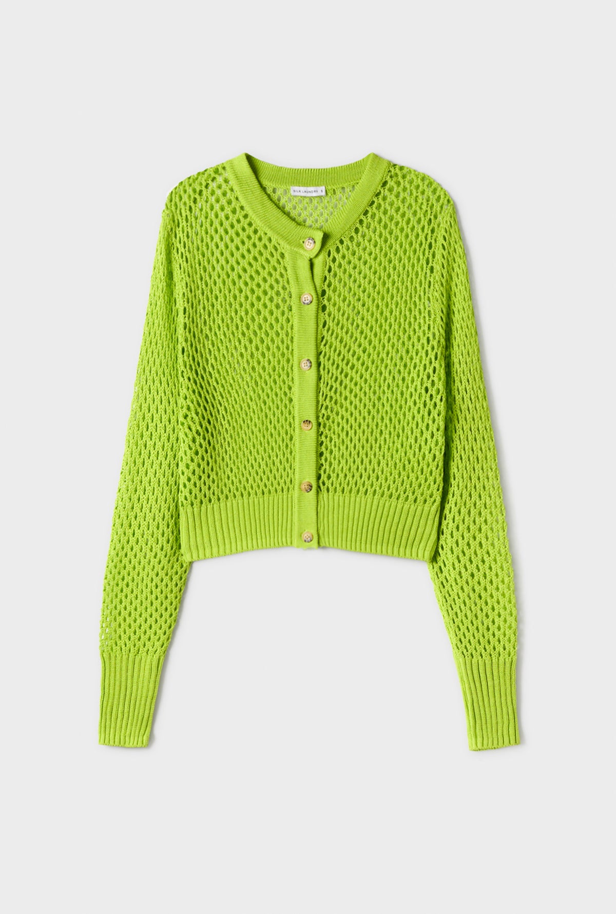 Gilet court en crochet Fern