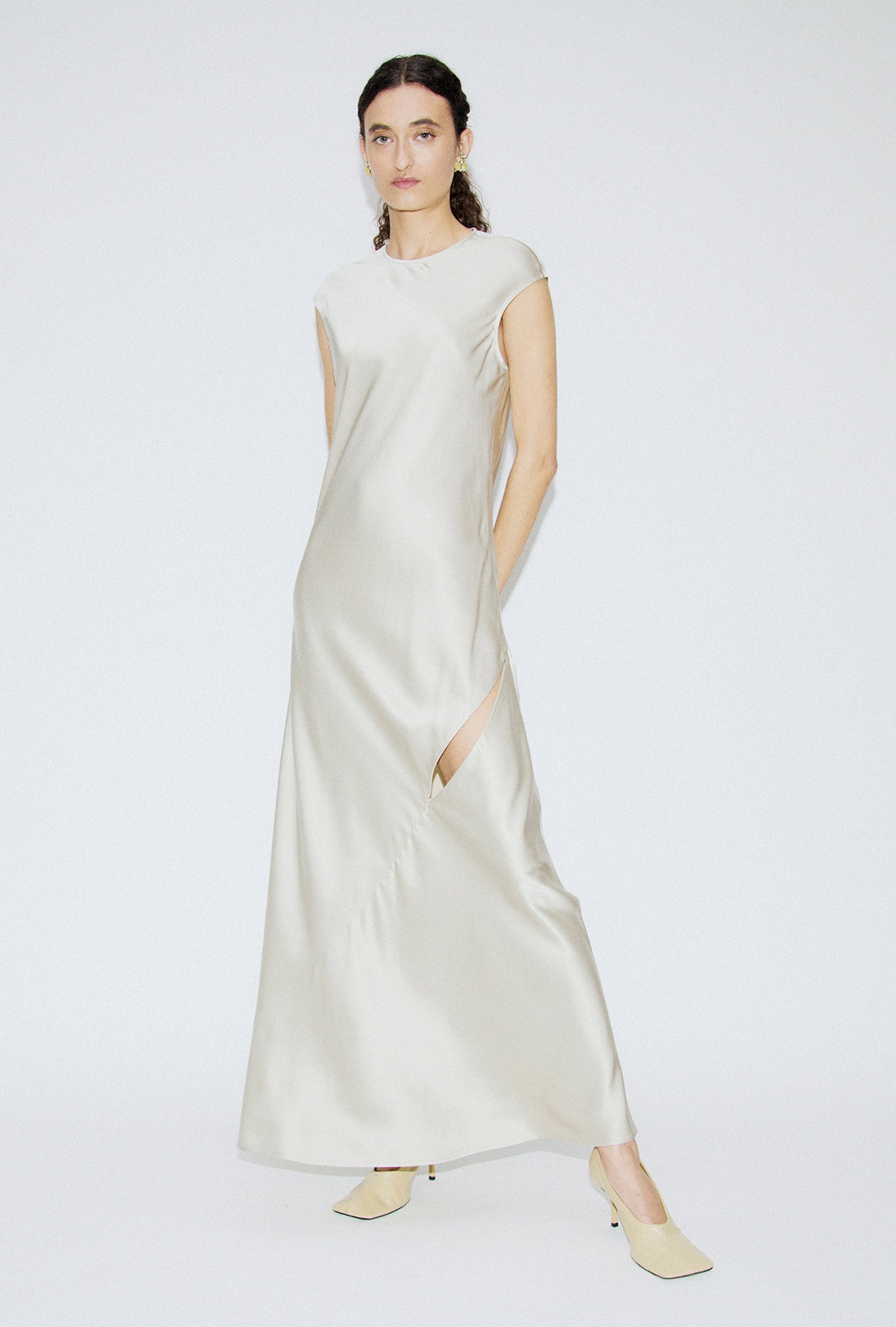 Drape Dress Hazelnut