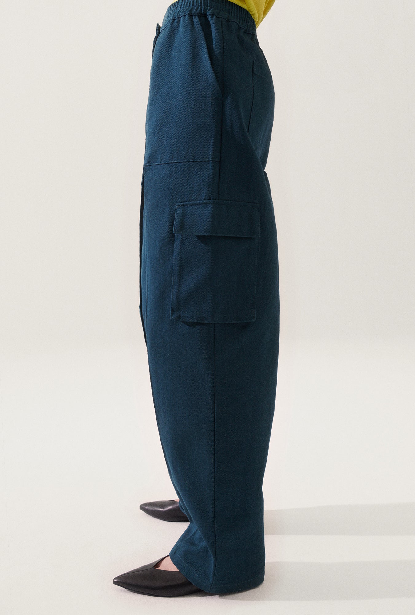 Canvas Cargo Pants Teal