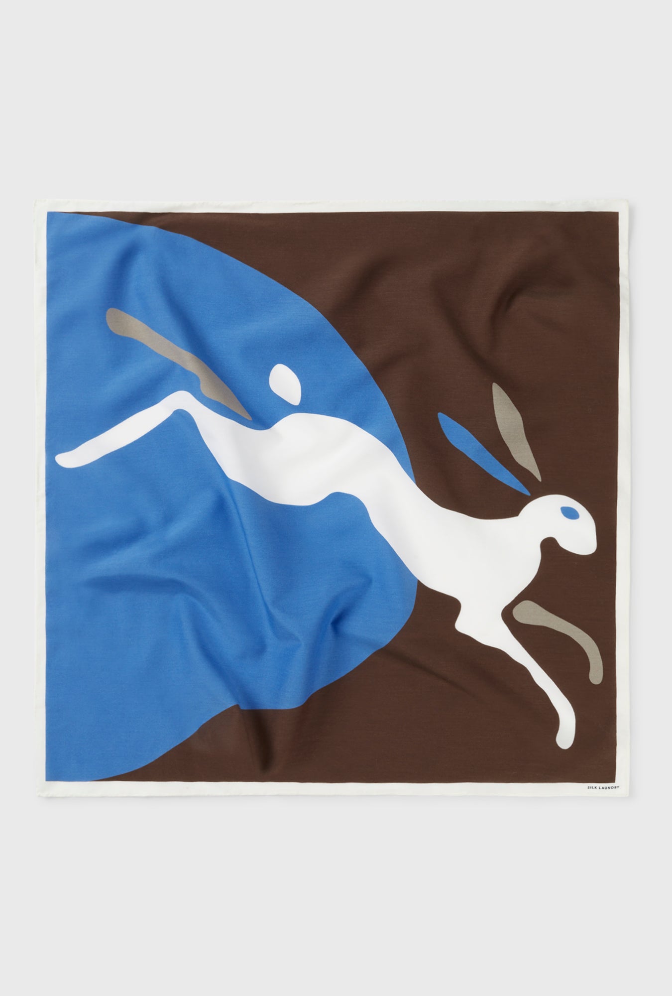 ÉCHARPE EN SERGÉ LAPIN TERRE FONCÉE