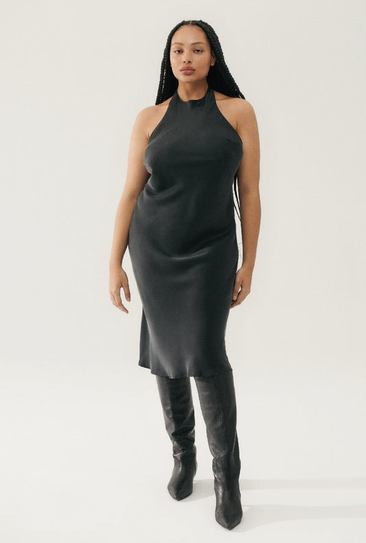 Halter Dress Black