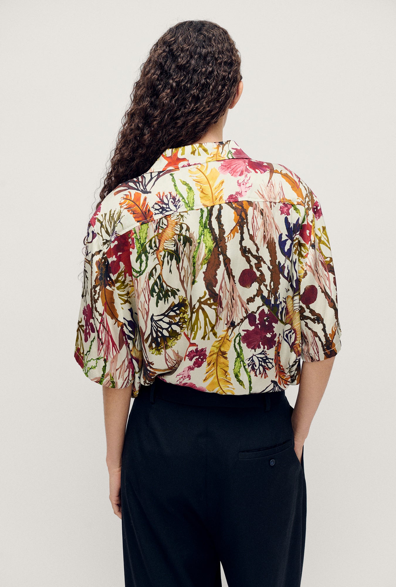 Short Sleeve Boyfriend Shirt Planktonic