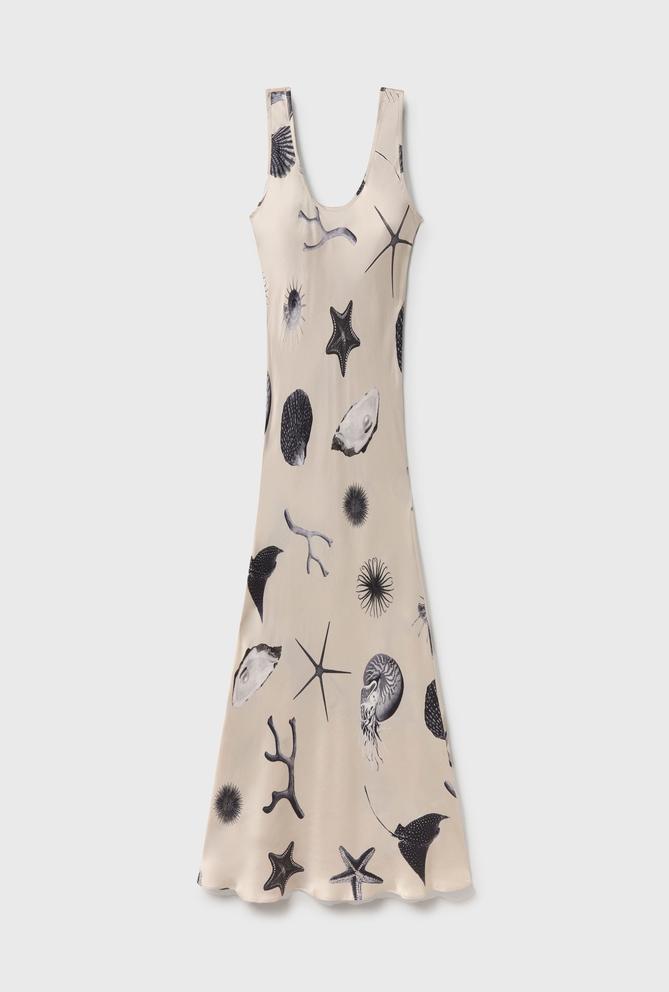 Robe en jersey col rond Coquillages