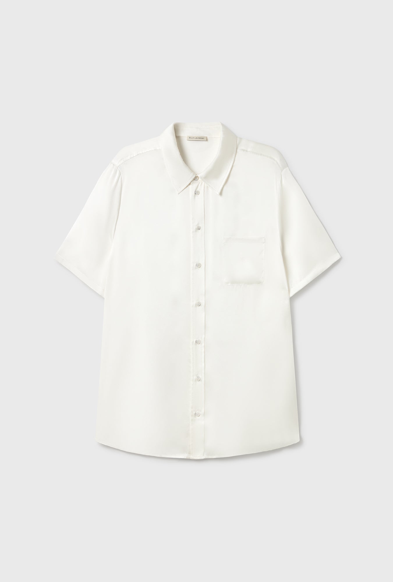 Short Sleeve Boyfriend Shirt White