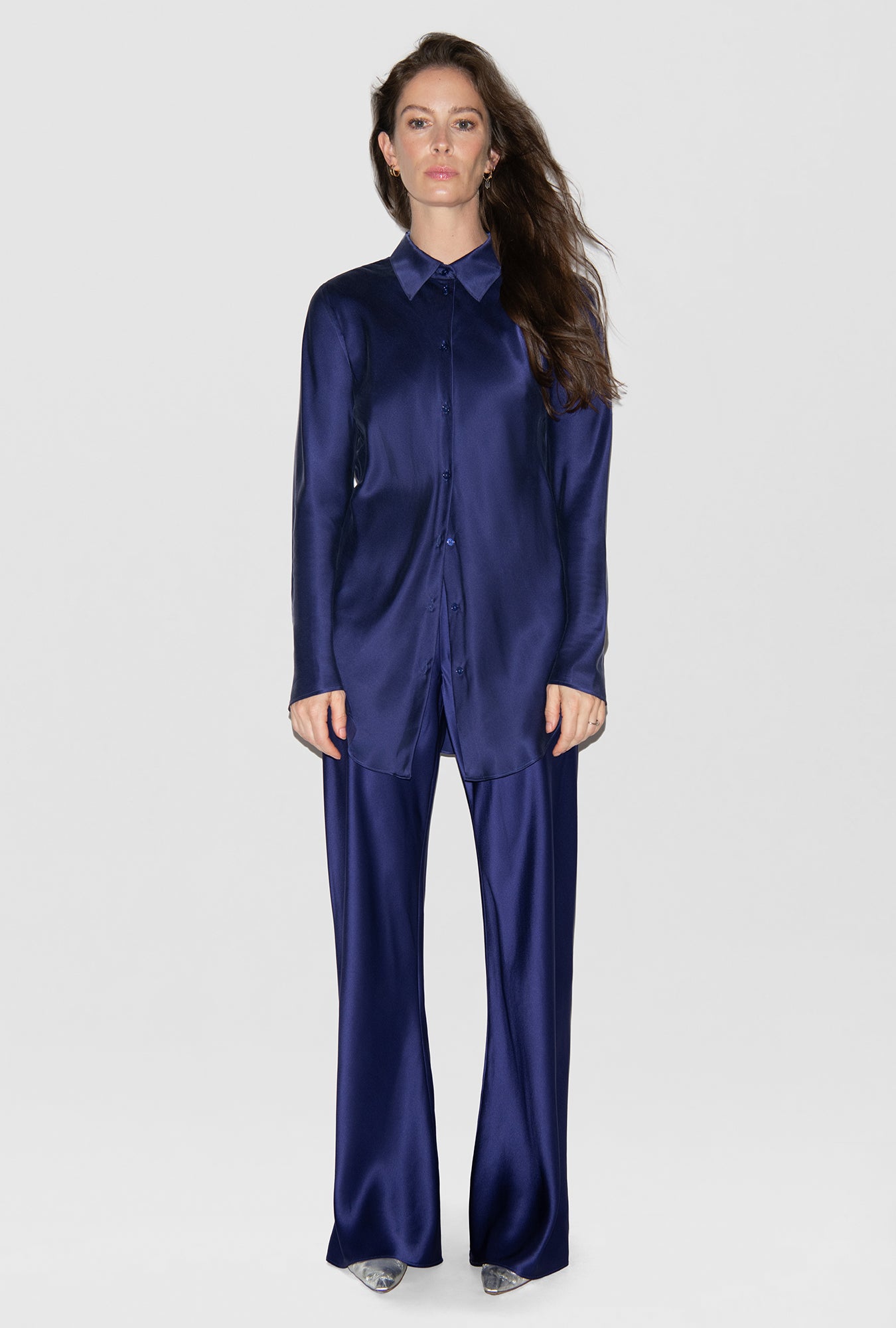 Bias Cut Pants Purple Rain