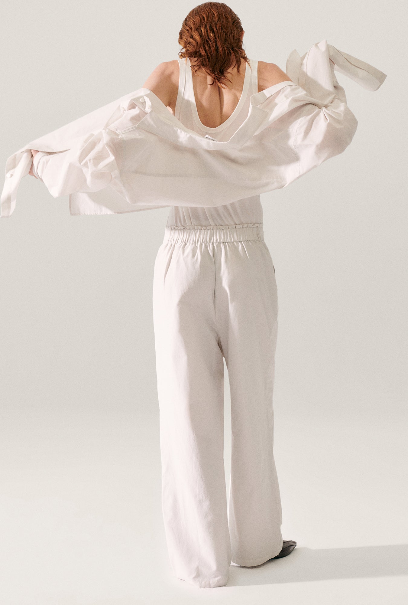 Cotton Silk Paper Bag Pants Dust