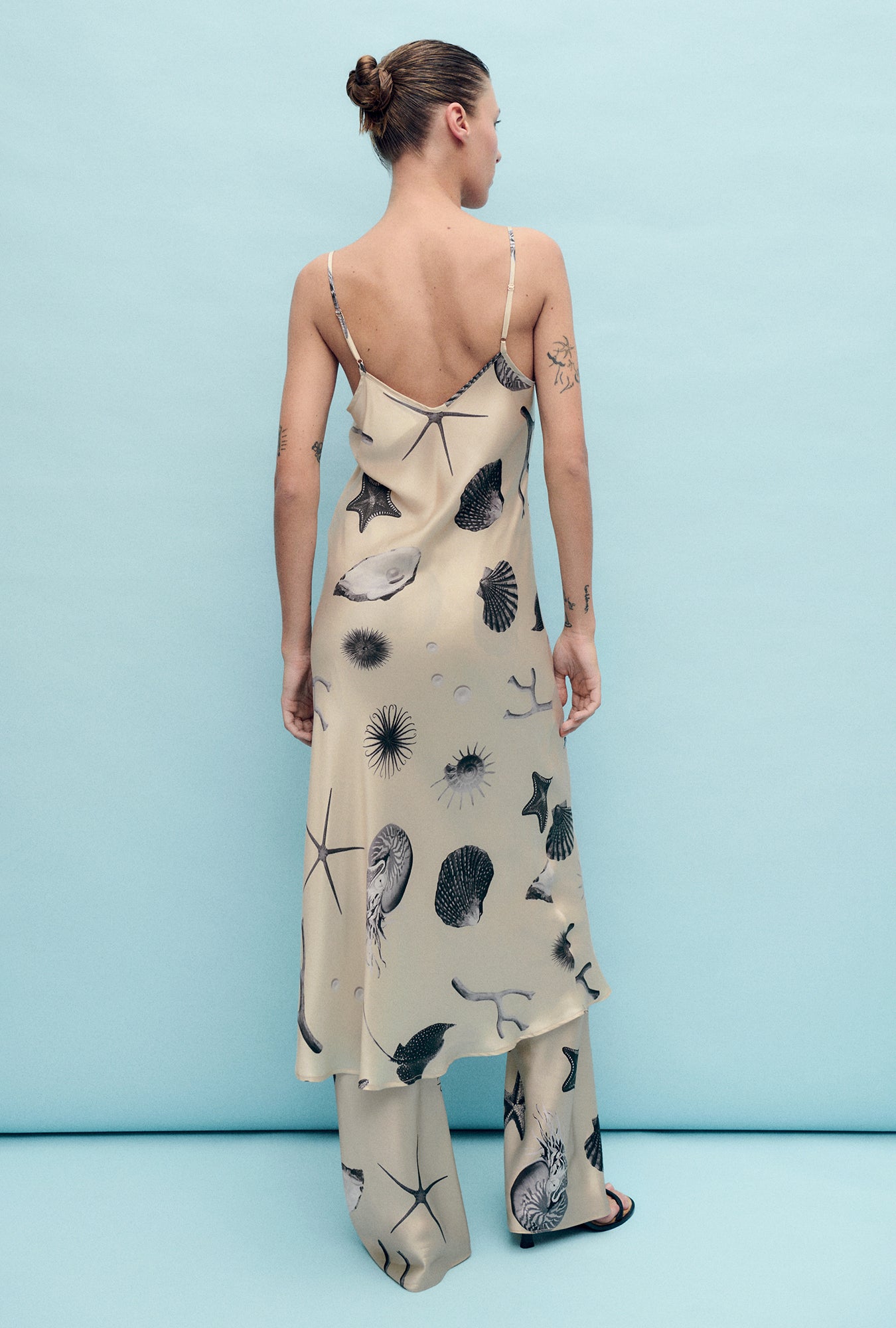 Robe nuisette années 90 coquillages