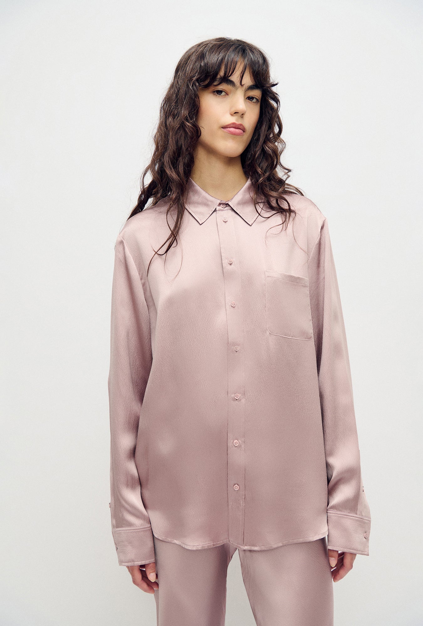 Chemise Boyfriend froncée Lasso
