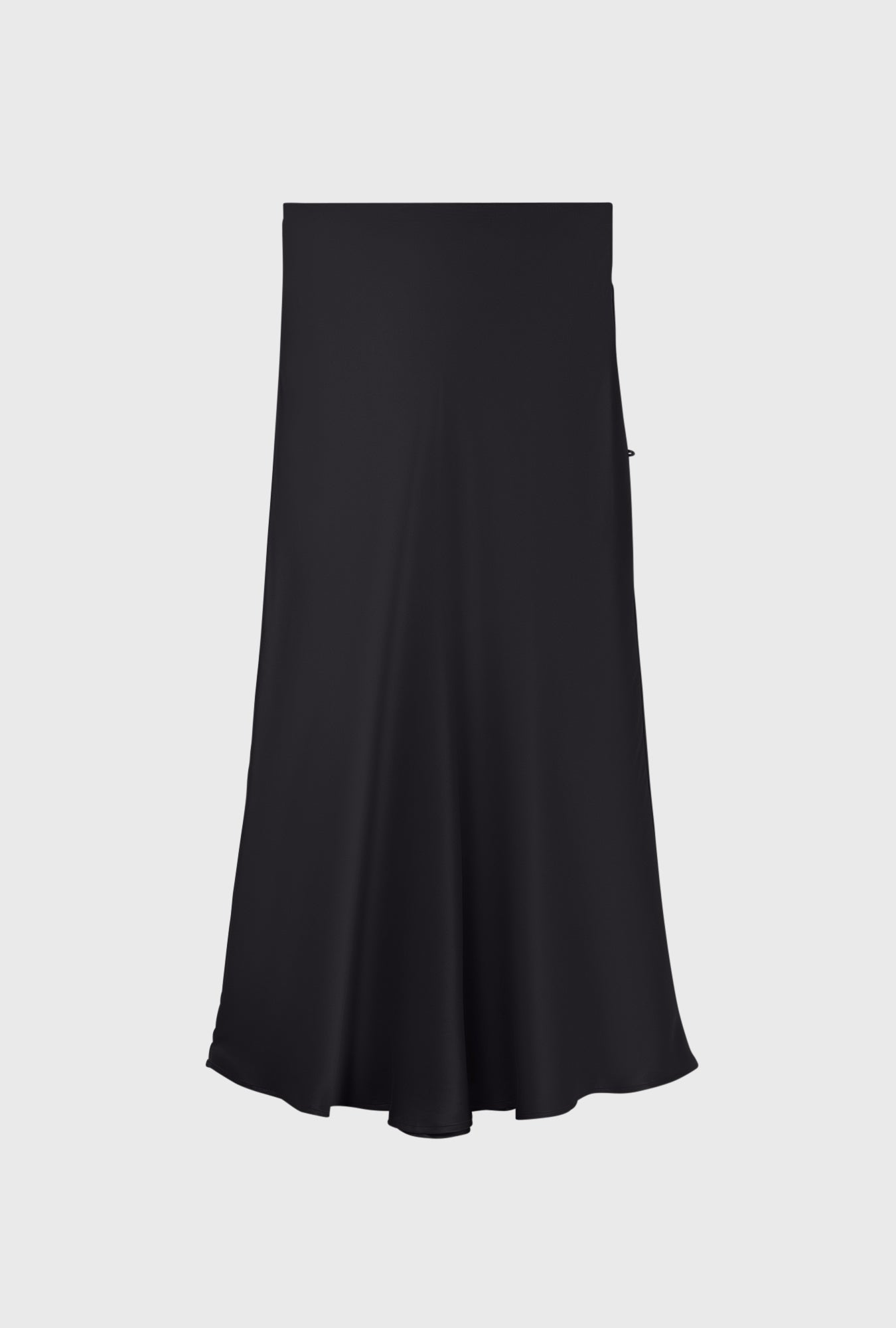 Long Bias Cut Skirt Black