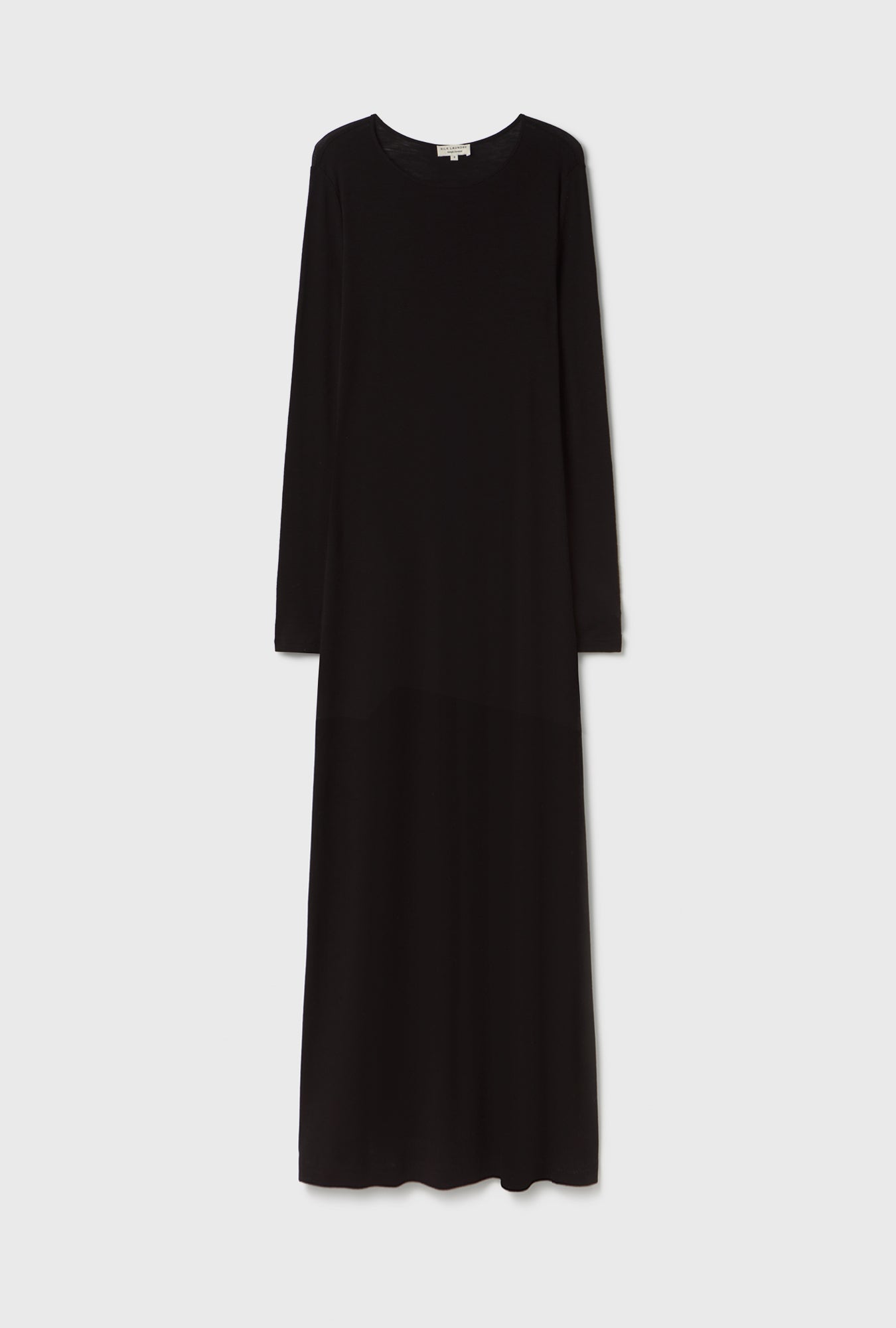 Robe Mérinos Manches Longues Noire