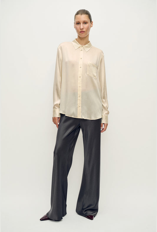 Chemise Boyfriend Noisette