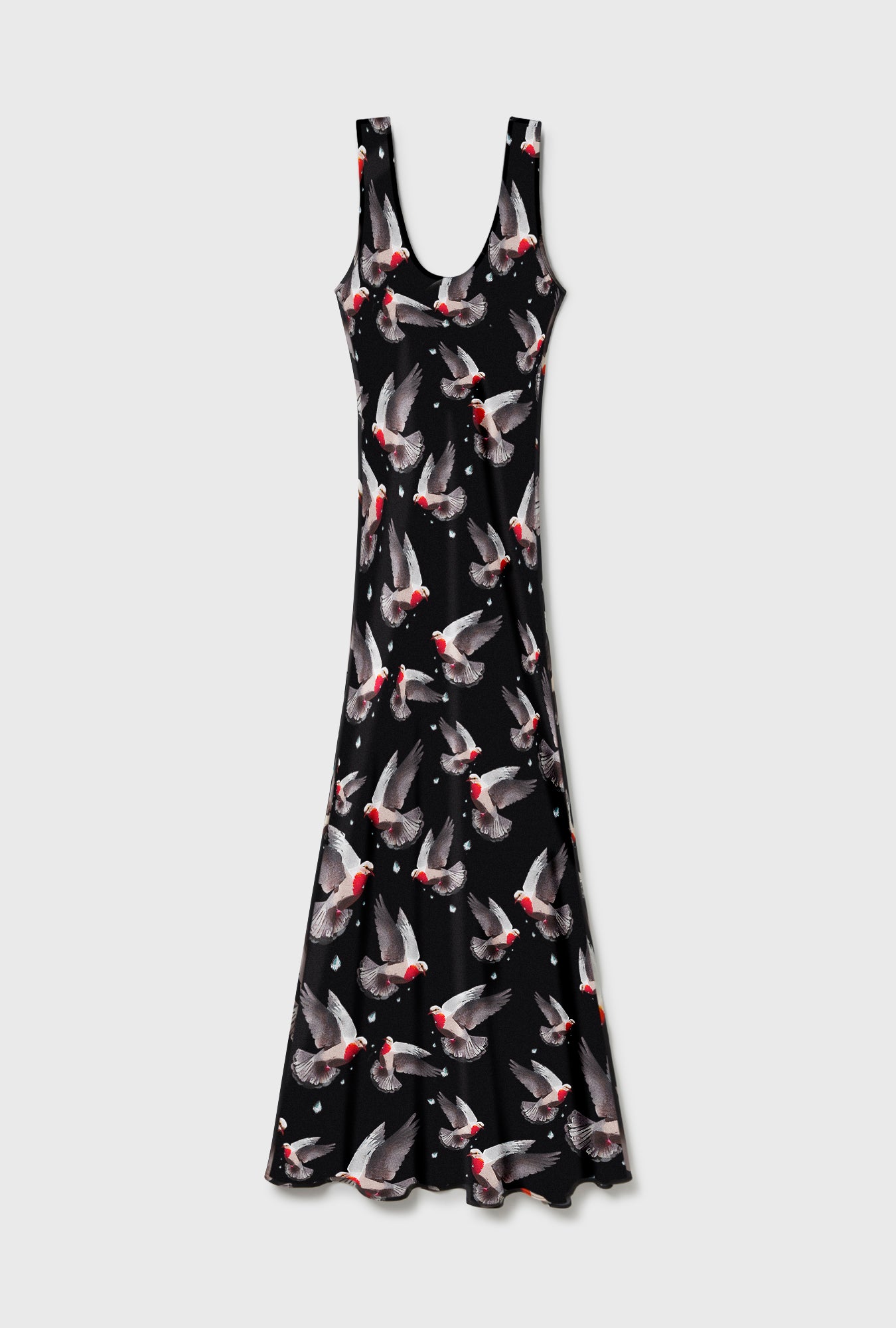 Robe col rond colombe sanglante
