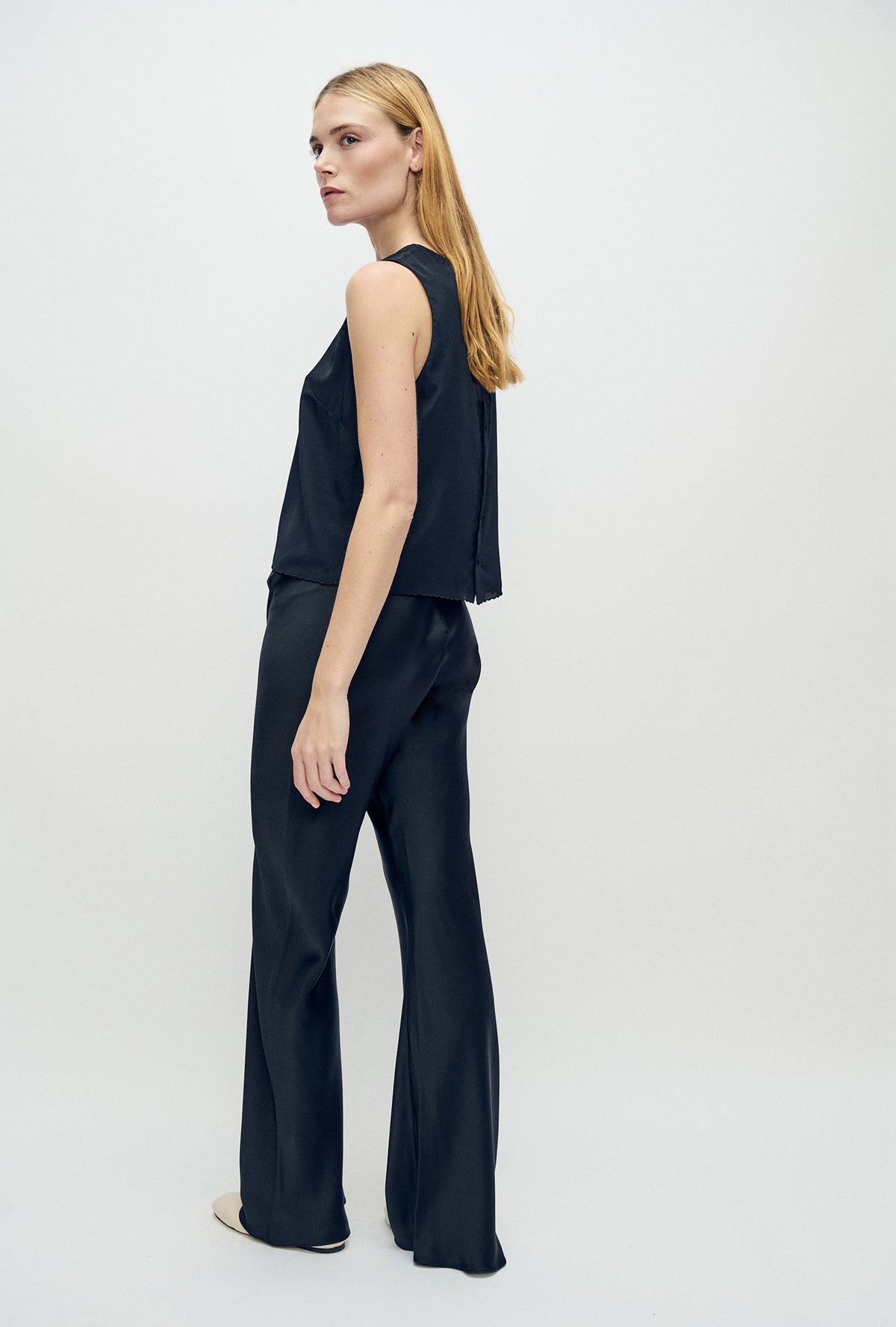 CDC Bias Cut Pants Black