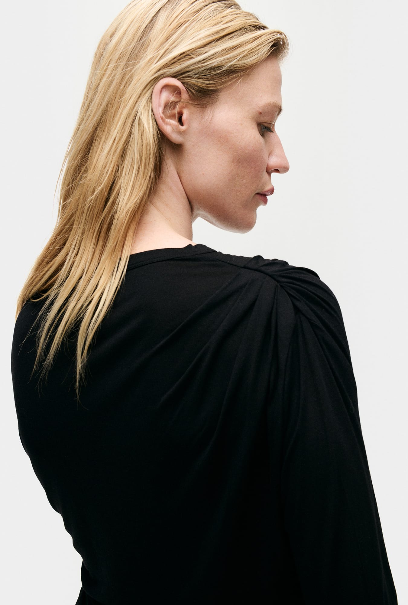Haut en jersey modal fluide noir