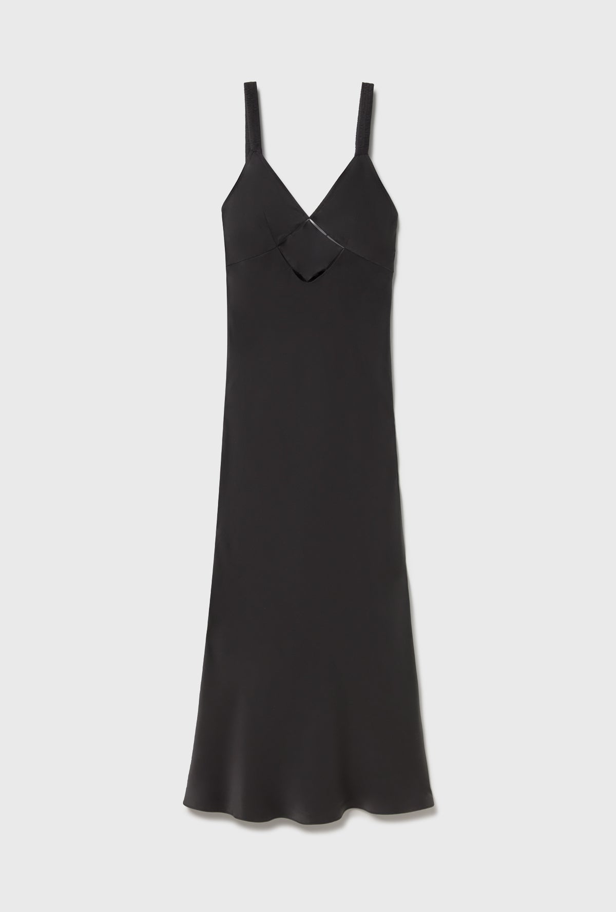 Diamond Deco Ruched Dress Black