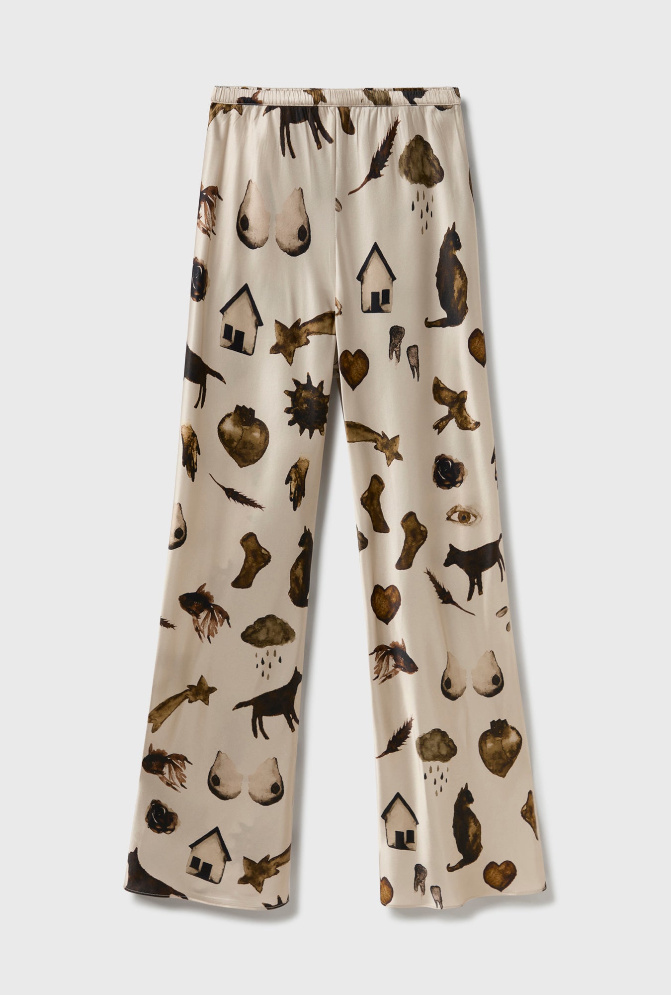Pantalon biais Miracles Noisette