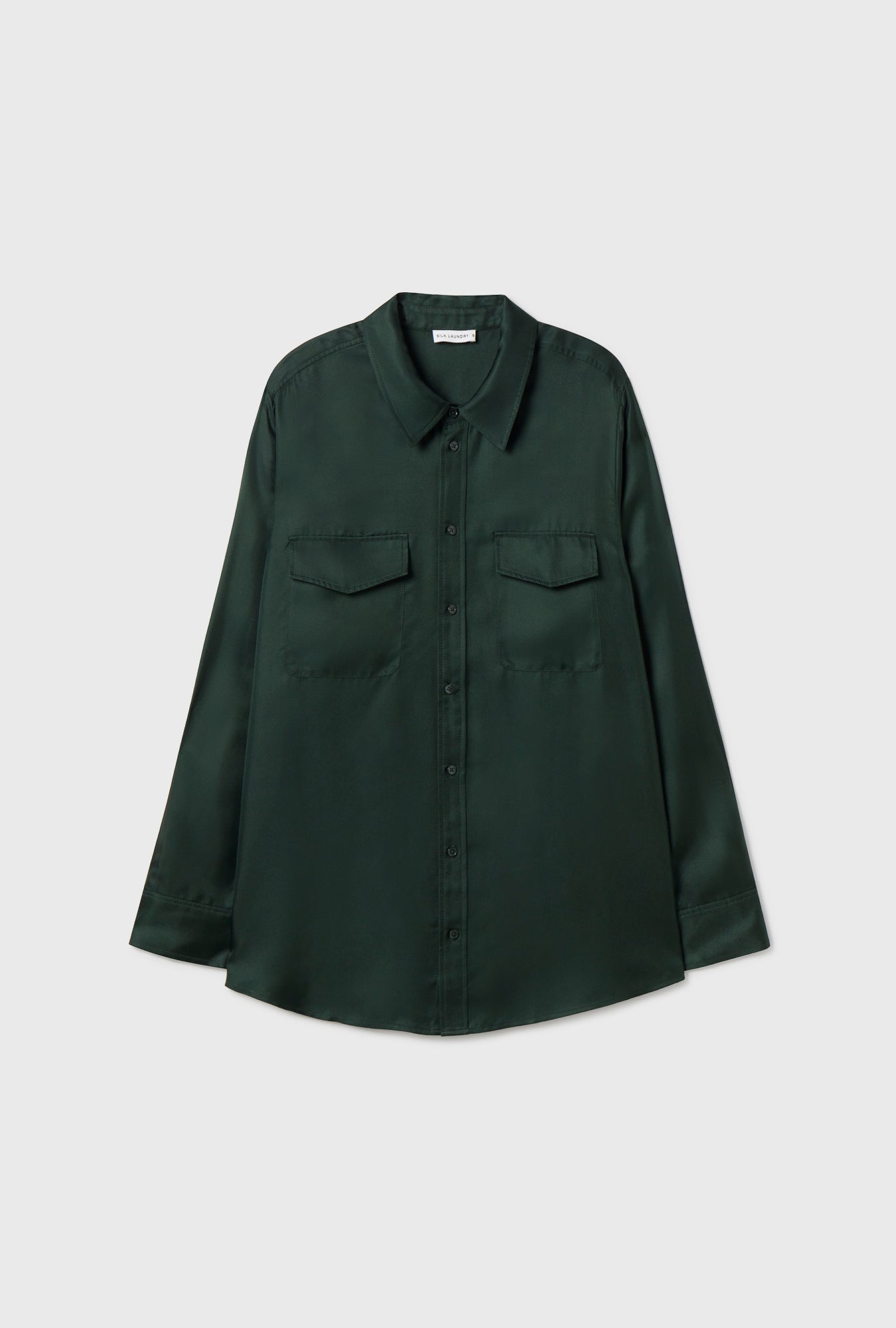 Twill Boyfriend Shirt Scarab