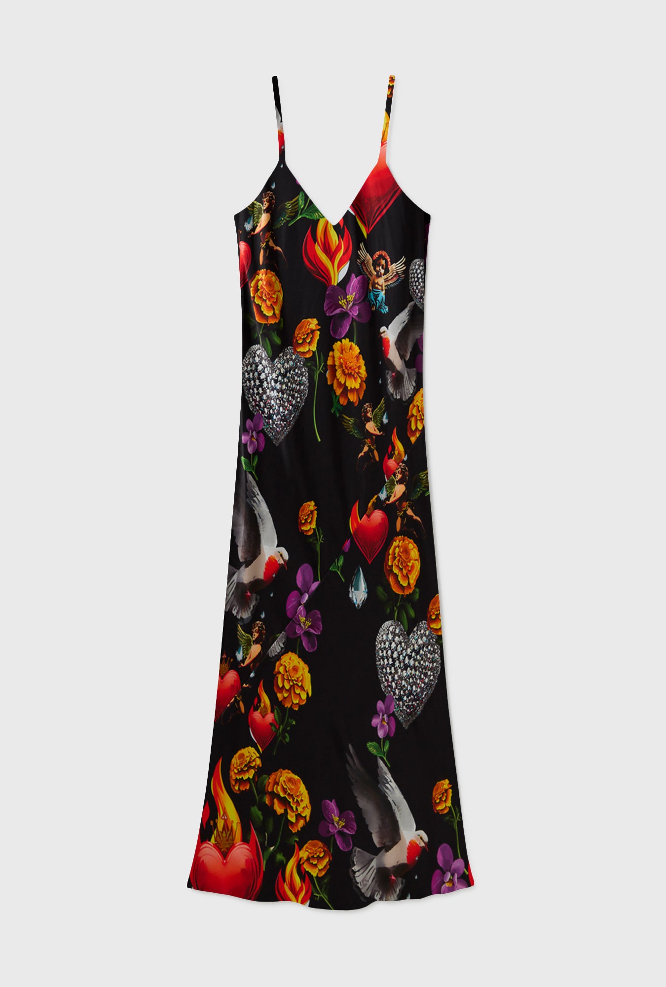 Robe nuisette années 90 "Dearly Beloved" noire