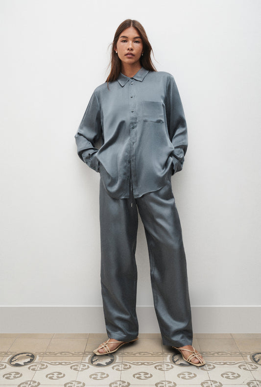 Chemise Boyfriend Ardoise