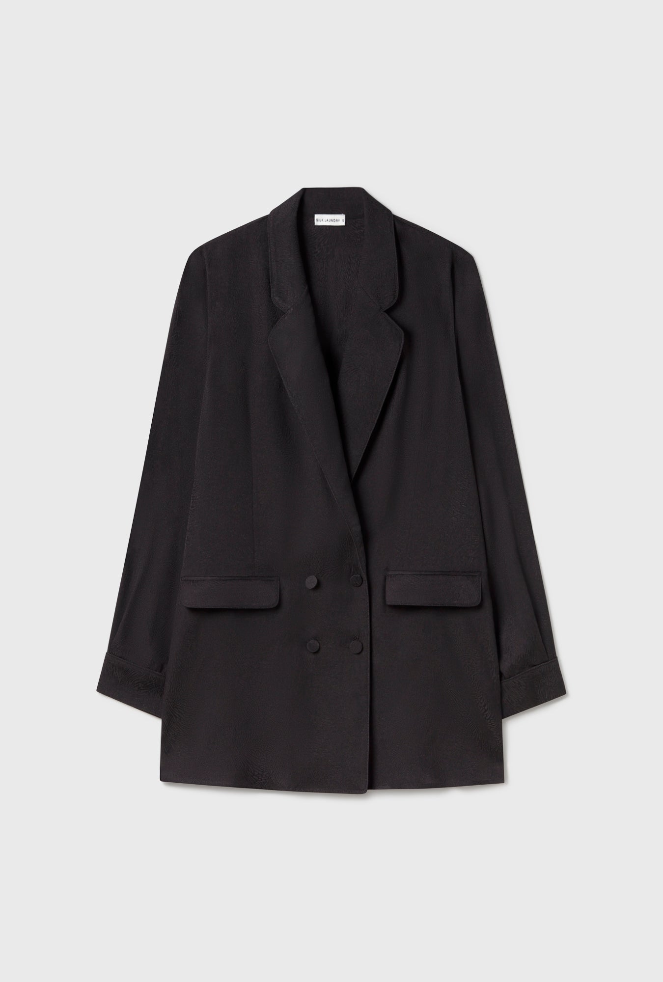 Relaxed Blazer Coral Jacquard