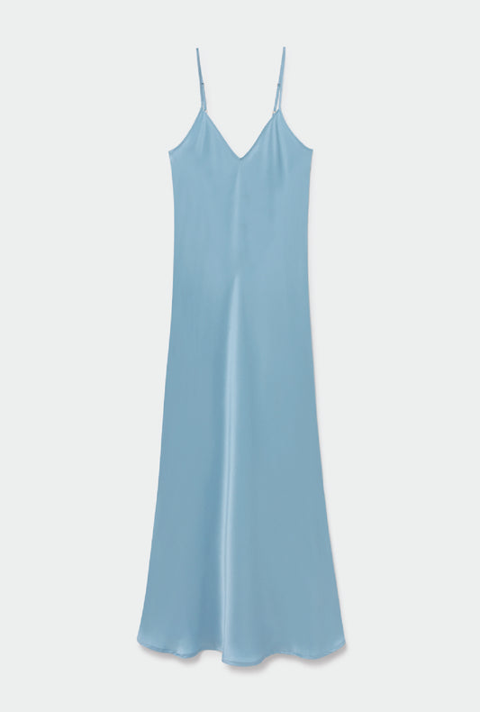 Robe nuisette années 90 bleu ciel
