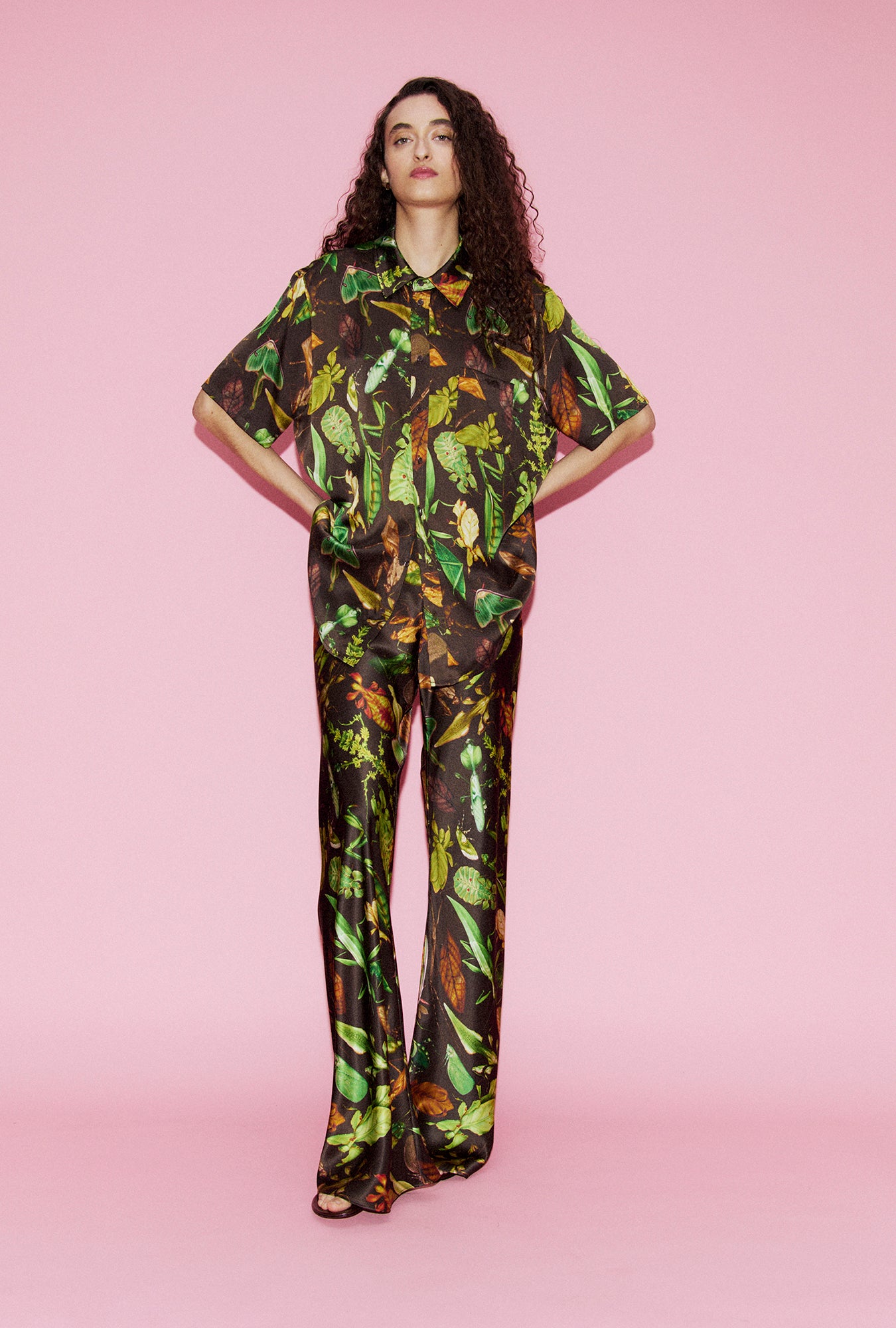 Short Sleeve Boyfriend Shirt Bug Camo