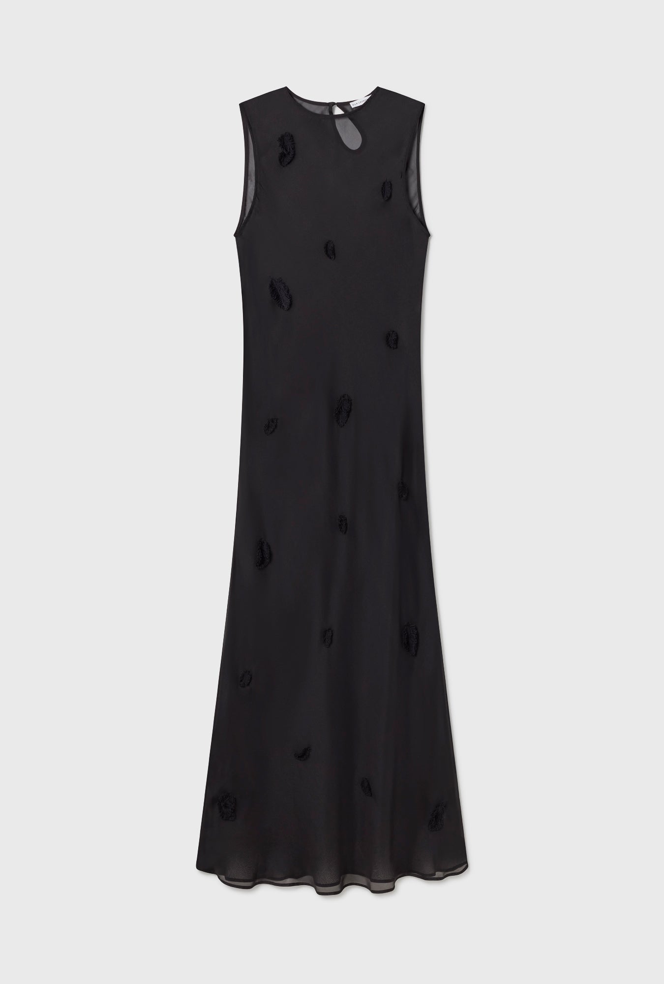 Robe Noire en Plumes